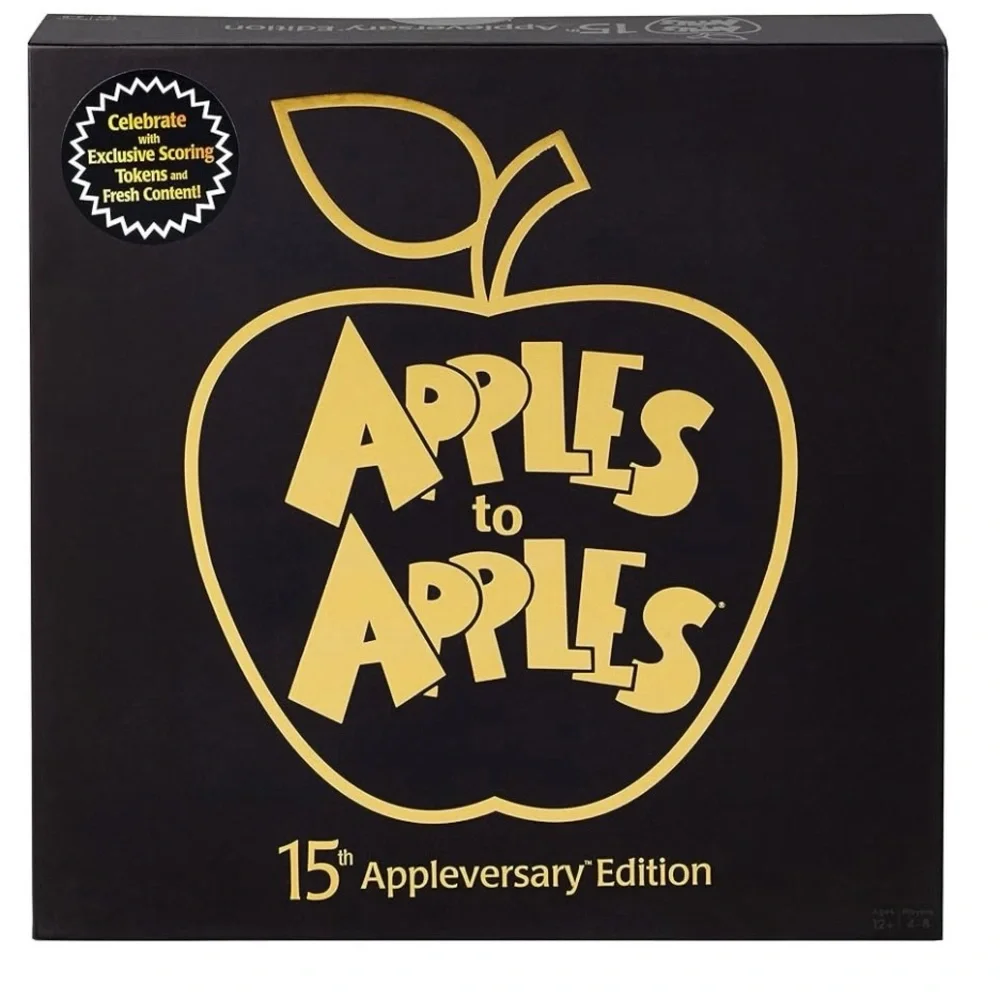 Mattel Apples to Apples Board Game - Black and Gold